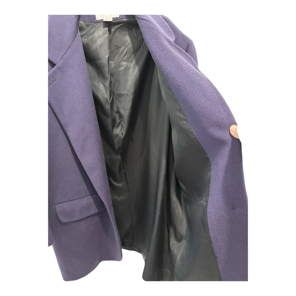 Vtg Paul et Duffier Coat Womens 14 Purple Jewel Tone Soft Wool Blend Lined‎ USA
